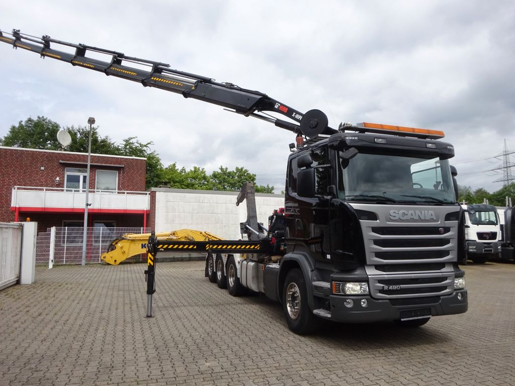 Scania R490 Abroller + HIAB 302E-6 Bj.2021 !Kran TRIDEM - Hákový nosič kontejnerů, Auto s hydraulickou rukou: obrázek 4 Scania R490 Abroller + HIAB 302E-6 Bj.2021 !Kran TRIDEM - Hákový nosič kontejnerů, Auto s hydraulickou rukou: obrázek 4