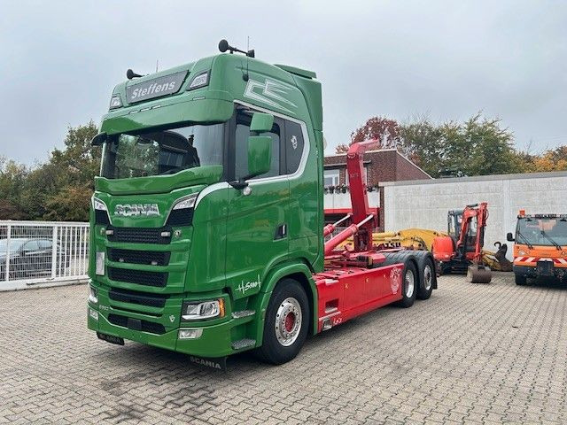 Scania S580 V8 MEILLER Abroller mit Lift+Lenkachse 6x2 - Hákový nosič kontejnerů: obrázek 4 Scania S580 V8 MEILLER Abroller mit Lift+Lenkachse 6x2 - Hákový nosič kontejnerů: obrázek 4