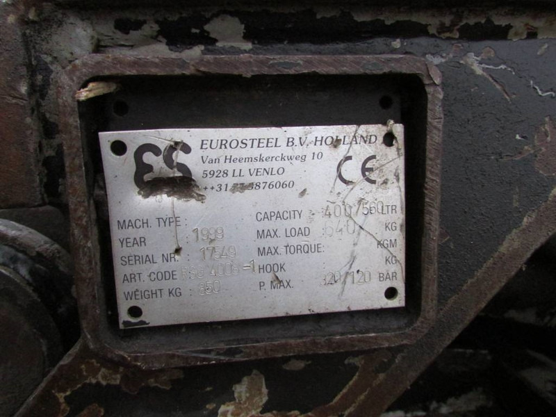 Eurosteel Abbruchgreifer CW 40 / 6.000 EUR - Drapák pro Stavební technika: obrázek 3 Eurosteel Abbruchgreifer CW 40 / 6.000 EUR - Drapák pro Stavební technika: obrázek 3