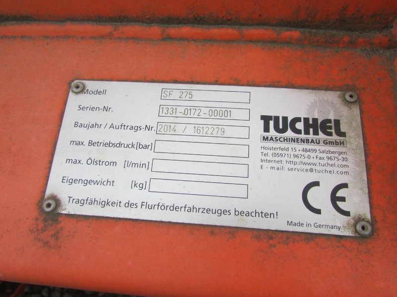 Tuchel SF 275 Schneeschild / 3.300 EUR / Top Zustand - Příslušenství pro Stavební technika: obrázek 5 Tuchel SF 275 Schneeschild / 3.300 EUR / Top Zustand - Příslušenství pro Stavební technika: obrázek 5