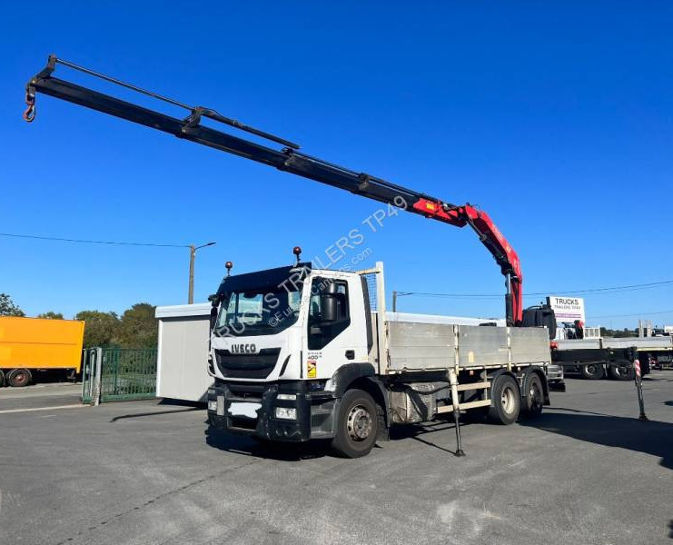Iveco Stralis 400 - Nákladní automobil valníkový/ Plošinový, Auto s hydraulickou rukou: obrázek 1 Iveco Stralis 400 - Nákladní automobil valníkový/ Plošinový, Auto s hydraulickou rukou: obrázek 1