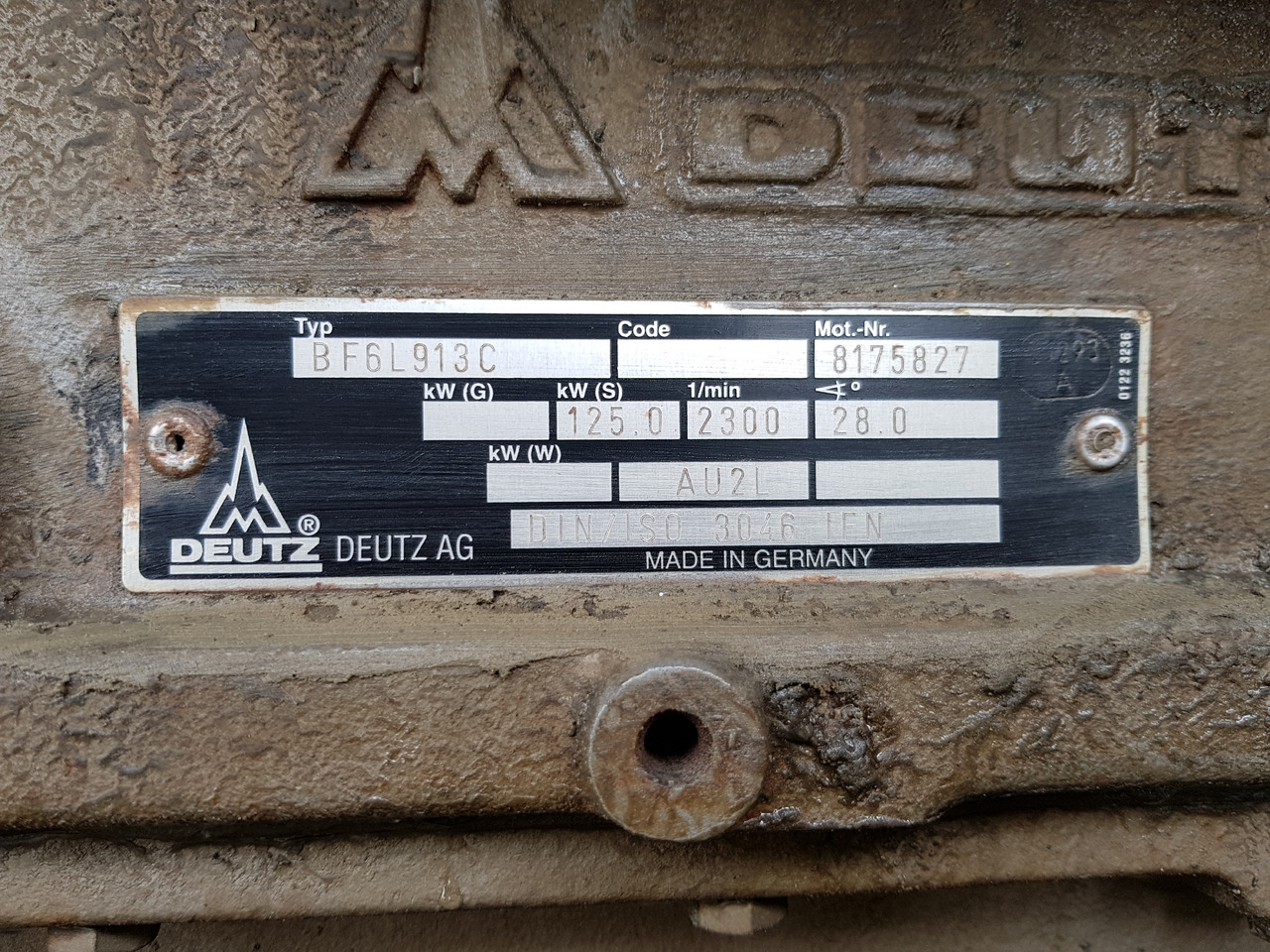 DEUTZ BF6L913C - Motor a díly pro Stavební technika: obrázek 1 DEUTZ BF6L913C - Motor a díly pro Stavební technika: obrázek 1
