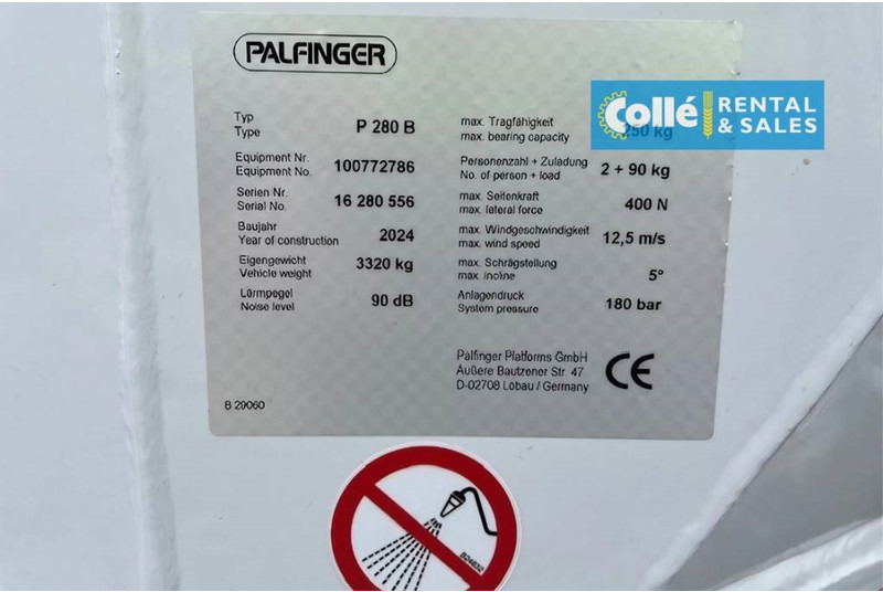 Nový Autoplošina Palfinger P 280 B | 2024: obrázek 14