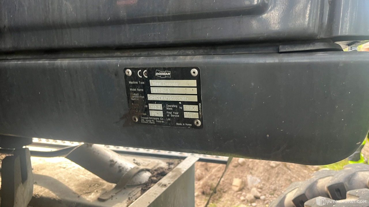 Doosan DX170, 2017, Varkaus - Kolesové rýpadlo: obrázek 5 Doosan DX170, 2017, Varkaus - Kolesové rýpadlo: obrázek 5