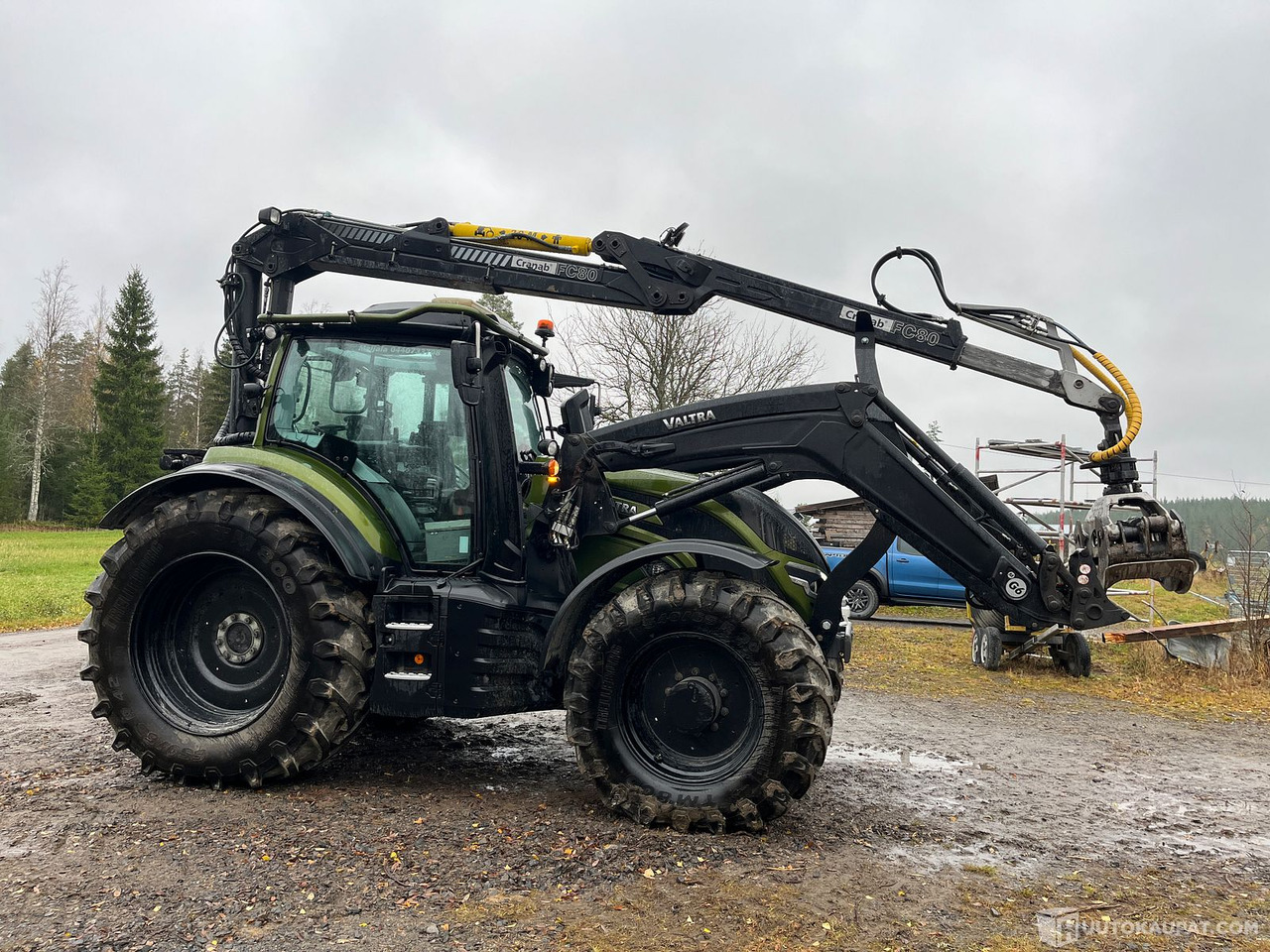 Valtra T 195 Versu ja Cranab vm.2021, Virrat - Jiná technika: obrázek 2 Valtra T 195 Versu ja Cranab vm.2021, Virrat - Jiná technika: obrázek 2
