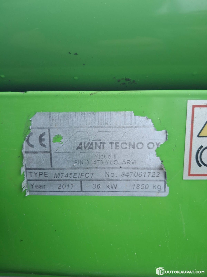 Mini loader Avant 745, 2017, 3,383 h, Nurmijärvi - Kloubový nakladač: obrázek 2 Mini loader Avant 745, 2017, 3,383 h, Nurmijärvi - Kloubový nakladač: obrázek 2