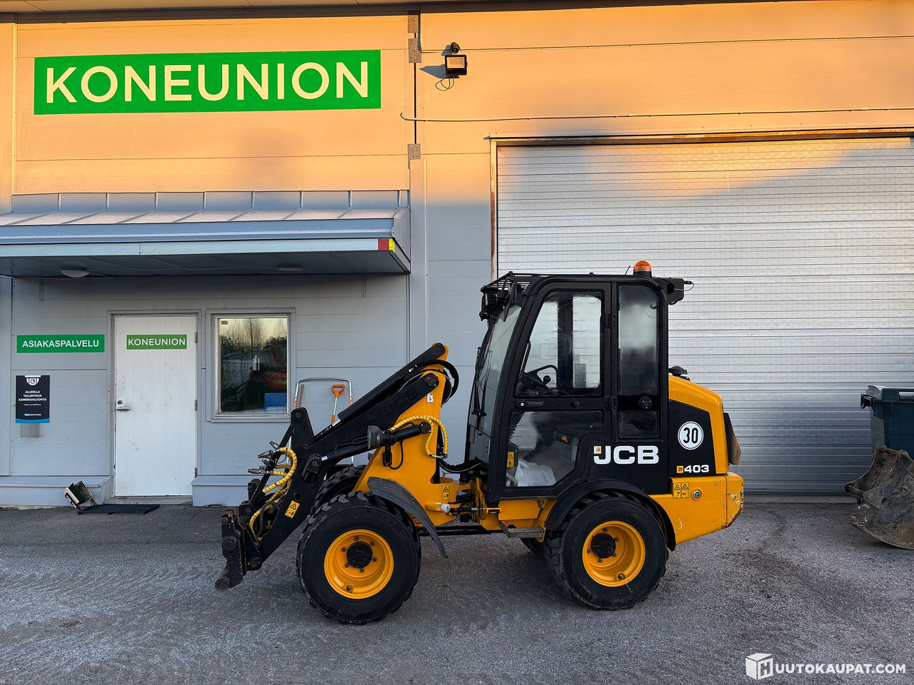 Wheel loader JCB 403, 2018, 2,277 h, Tampere - Kloubový nakladač: obrázek 1 Wheel loader JCB 403, 2018, 2,277 h, Tampere - Kloubový nakladač: obrázek 1