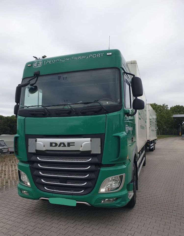 DAF XF ZESTAW TANDEM 2021 ORYGINALNY PRZEBIEG z Niemiec / PRZEJAZDOWY Z WINDĄ / - Skříňový nákladní auto: obrázek 1 DAF XF ZESTAW TANDEM 2021 ORYGINALNY PRZEBIEG z Niemiec / PRZEJAZDOWY Z WINDĄ / - Skříňový nákladní auto: obrázek 1