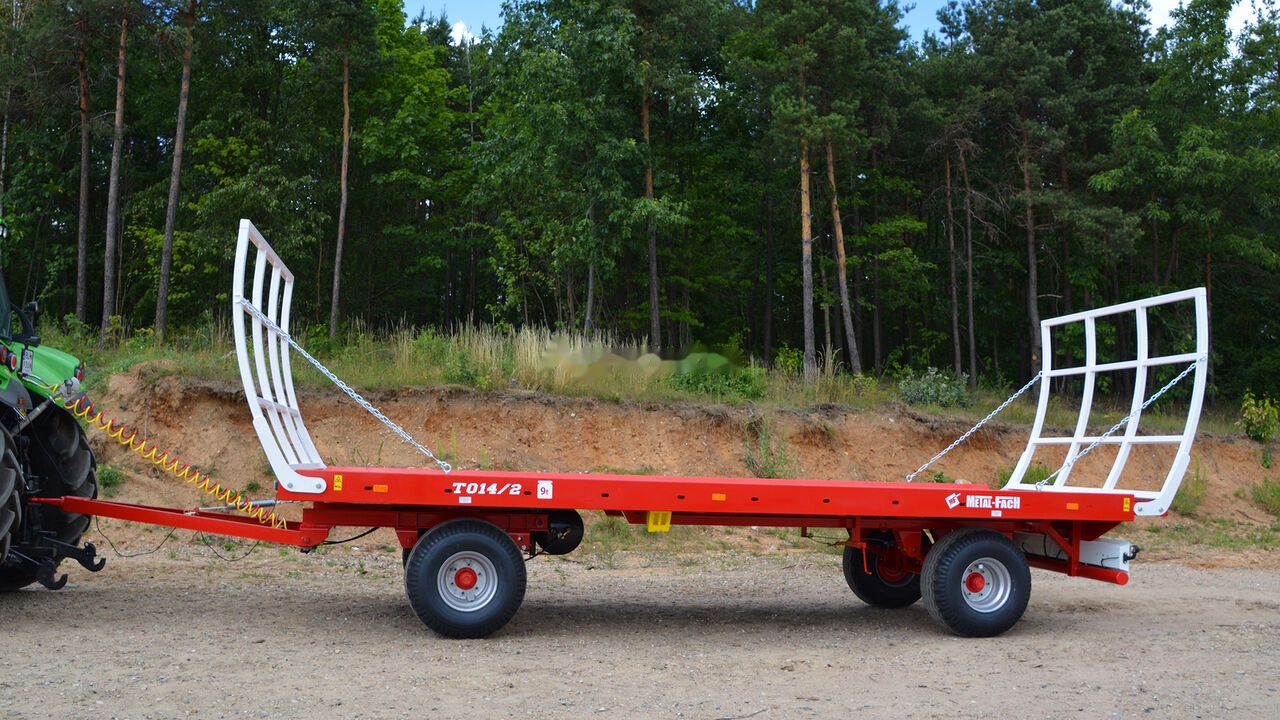 Metal-Fach Przyczepa platformowa do bel dwuosiowa T014/2 - 9t - Zemědělský přívěsy valníky: obrázek 2 Metal-Fach Przyczepa platformowa do bel dwuosiowa T014/2 - 9t - Zemědělský přívěsy valníky: obrázek 2