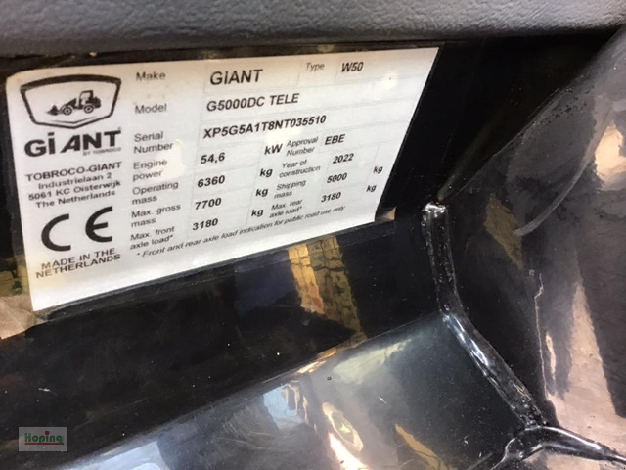 Teleskopický kolový nakladač GiANT G5000 Tele: obrázek 11