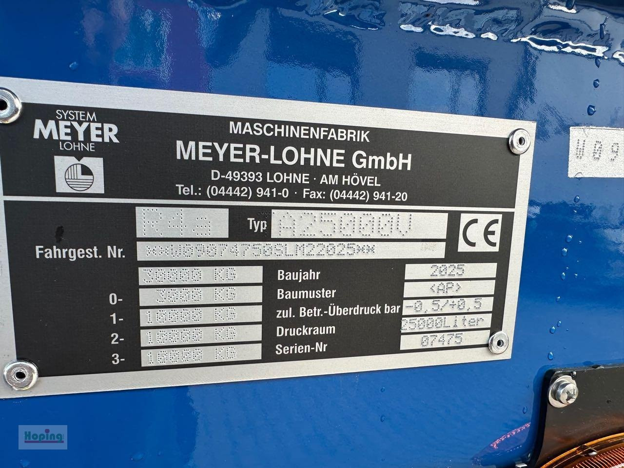 Nový Fekální cisterna Meyer-Lohne Cargo 25.000 Liter: obrázek 8