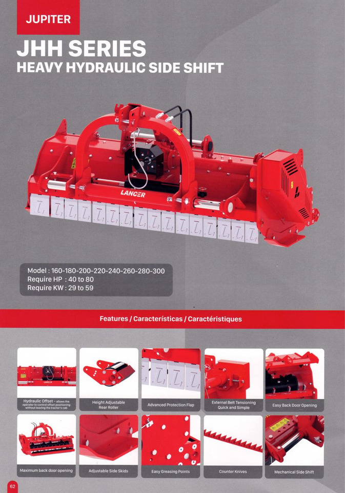 Lancer JUPITER JHH 280 - Kladívkový mulčovač: obrázek 2 Lancer JUPITER JHH 280 - Kladívkový mulčovač: obrázek 2