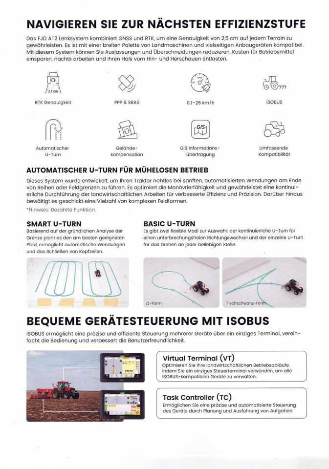 FJDynamics AT2 Automatisches GPS-Lenksystem für Traktoren - Příslušenství: obrázek 2 FJDynamics AT2 Automatisches GPS-Lenksystem für Traktoren - Příslušenství: obrázek 2