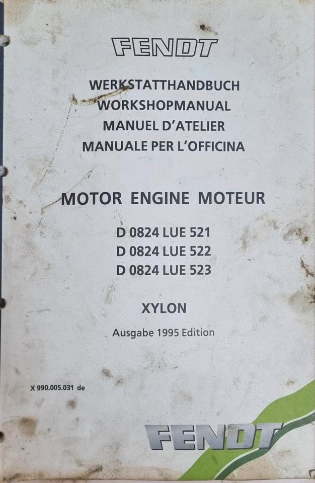 Fendt Xylon Werkstatthandbuch Reperaturanleitung 500 510 515 512 Favorit Werkstattbuch Bedienungsanleitung - Univerzální díl pro Zemědělská technika: obrázek 4 Fendt Xylon Werkstatthandbuch Reperaturanleitung 500 510 515 512 Favorit Werkstattbuch Bedienungsanleitung - Univerzální díl pro Zemědělská technika: obrázek 4