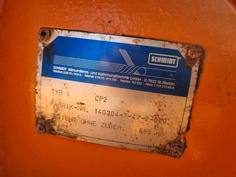 Schmidt CP2 Schneepflug Schneeschild Winterdienst Unimog - Sněžný pluh: obrázek 3 Schmidt CP2 Schneepflug Schneeschild Winterdienst Unimog - Sněžný pluh: obrázek 3