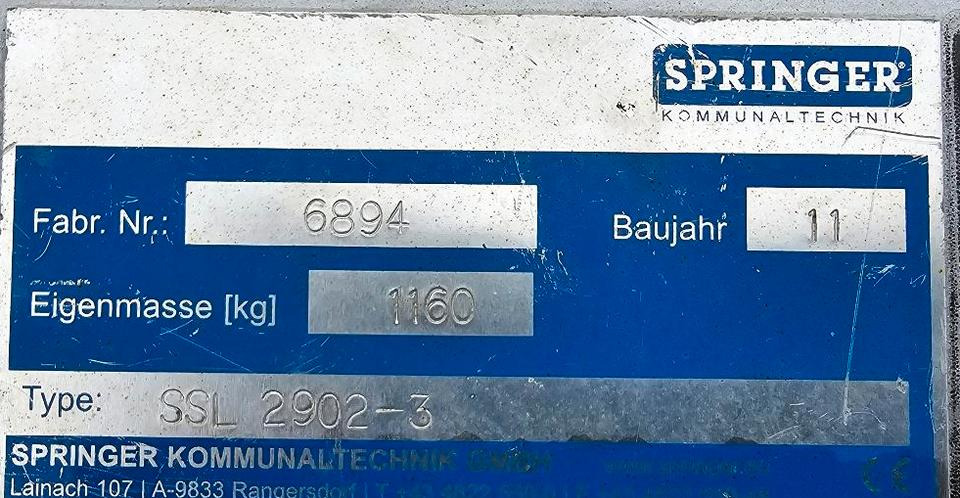 Sněžný pluh Springer SSL 2902-3 Schneepflug Schneeschild Schneeschieber Unimog 405 U300 400 500 423 427 Schmidt Beilhack Mercedes-Benz: obrázek 9