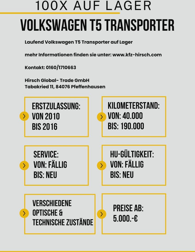Volkswagen T5 Transporter 2.0TDI EU5*2xSchiebetüre*1.Hand* - Mikrobus: obrázek 4 Volkswagen T5 Transporter 2.0TDI EU5*2xSchiebetüre*1.Hand* - Mikrobus: obrázek 4