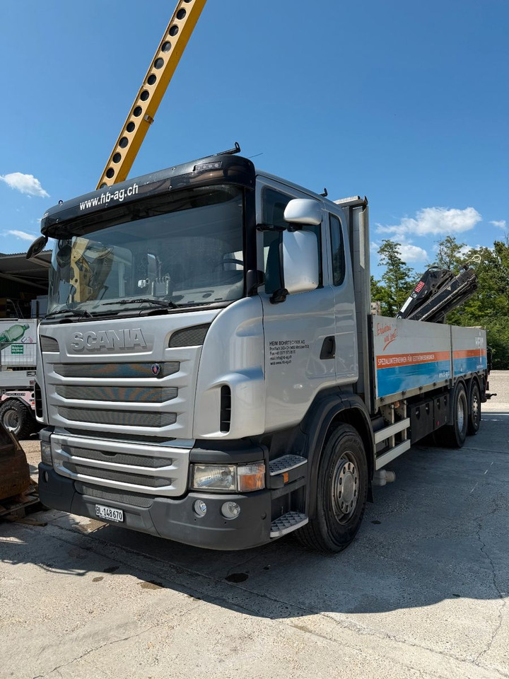 Scania G440 Brücke mit Ladekran - Nákladní automobil valníkový/ Plošinový, Auto s hydraulickou rukou: obrázek 2 Scania G440 Brücke mit Ladekran - Nákladní automobil valníkový/ Plošinový, Auto s hydraulickou rukou: obrázek 2