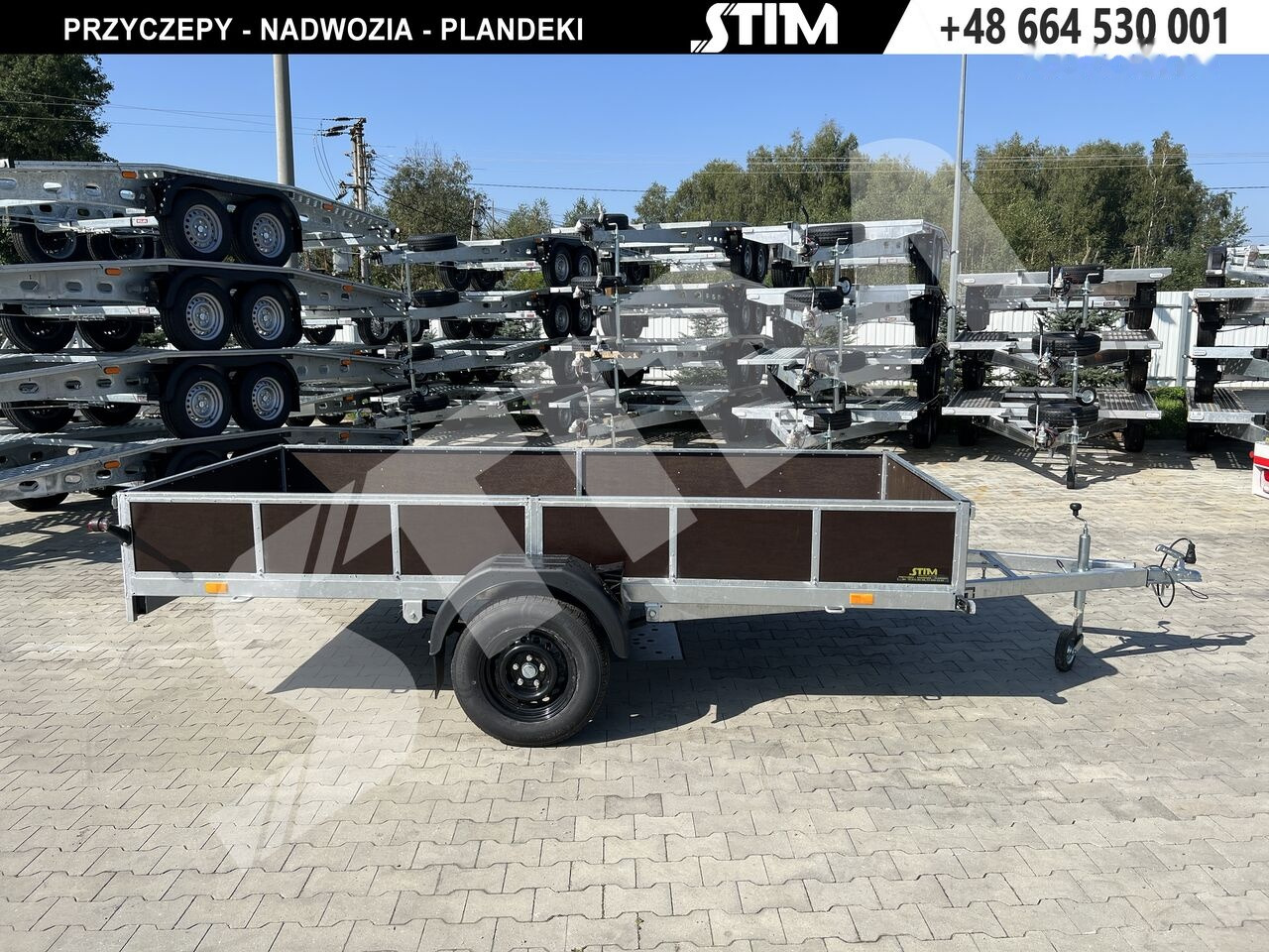 Stim S11-075/3415R + przednia burta otwierana + wzmocnienie ramy - Přívěsný vozík: obrázek 1 Stim S11-075/3415R + przednia burta otwierana + wzmocnienie ramy - Přívěsný vozík: obrázek 1