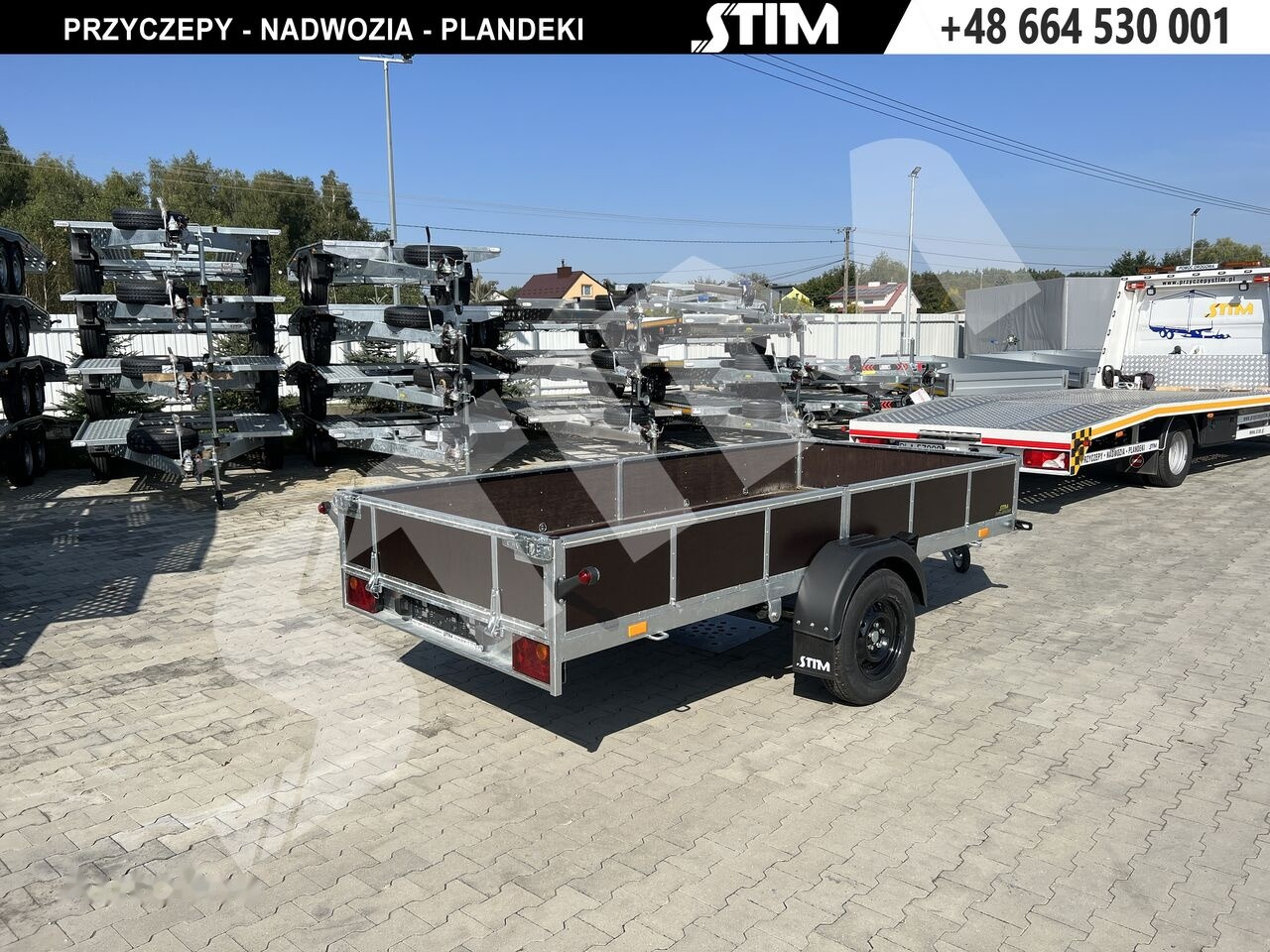 Stim S11-075/3415R + przednia burta otwierana + wzmocnienie ramy - Přívěsný vozík: obrázek 2 Stim S11-075/3415R + przednia burta otwierana + wzmocnienie ramy - Přívěsný vozík: obrázek 2