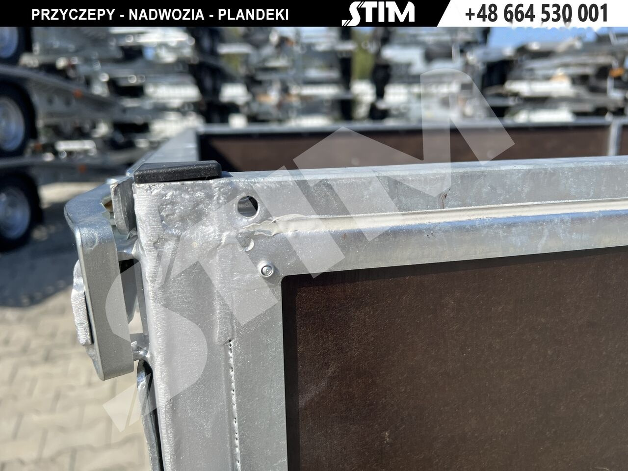 Nový Přívěsný vozík Stim S12-075/3415R + przednia burta otwierana + wzmocnienia ramy: obrázek 9