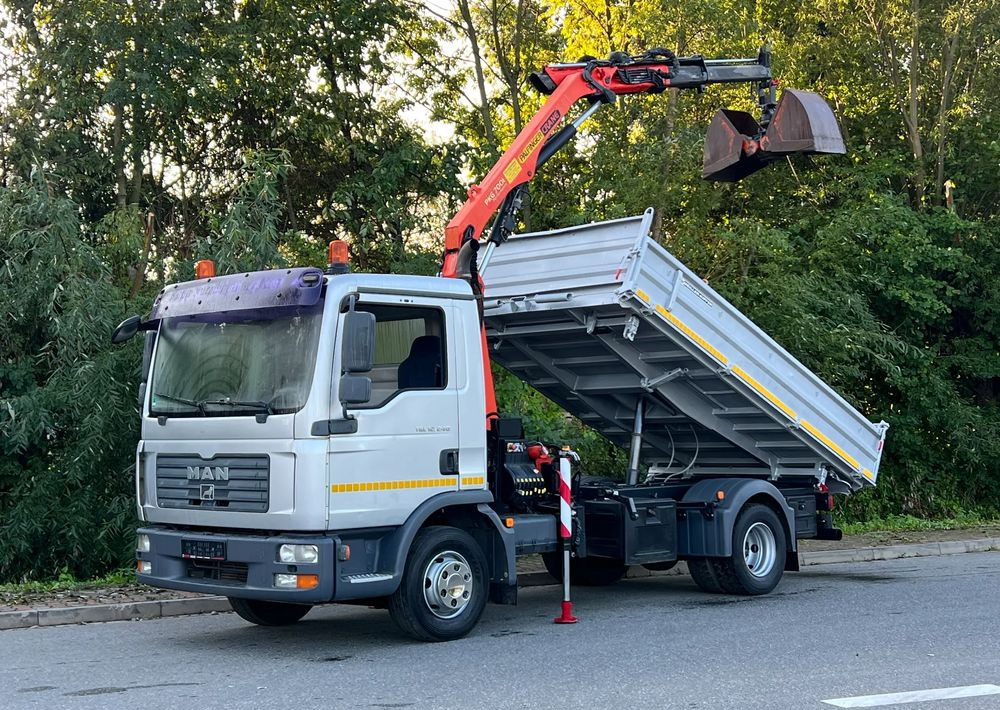 MAN MAN TGL 12-240 Kiper Wywrotka 4x2 Kran PALFINGER PK 12500 BARDZO DOBRY STAN - Sklápěč: obrázek 1 MAN MAN TGL 12-240 Kiper Wywrotka 4x2 Kran PALFINGER PK 12500 BARDZO DOBRY STAN - Sklápěč: obrázek 1