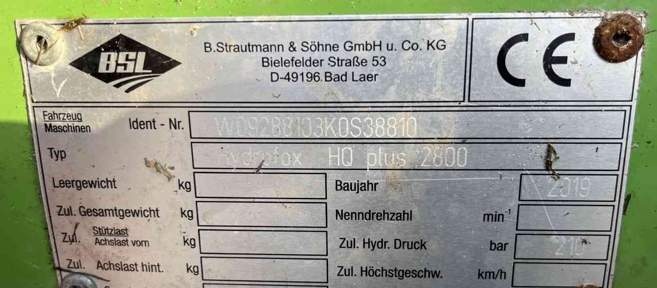 Strautmann Hydrofox HQ plus 2800 Kuilsnijder voermachines - Technika na siláž: obrázek 5 Strautmann Hydrofox HQ plus 2800 Kuilsnijder voermachines - Technika na siláž: obrázek 5