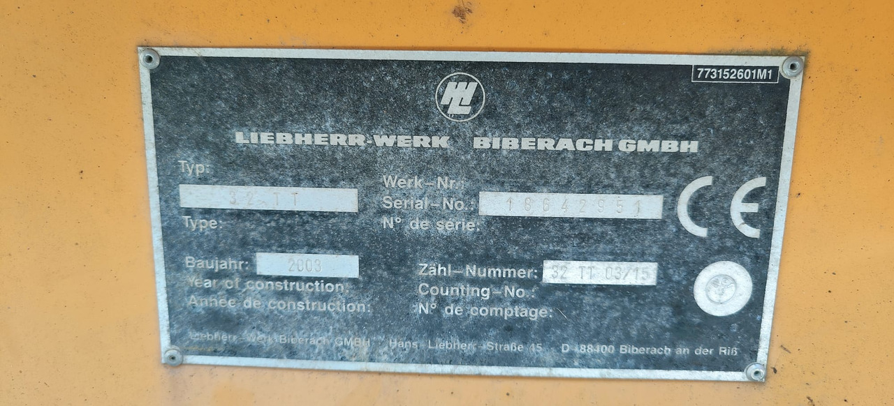 LIEBHERR 32TT - Samostavitelný jeřáb: obrázek 4 LIEBHERR 32TT - Samostavitelný jeřáb: obrázek 4