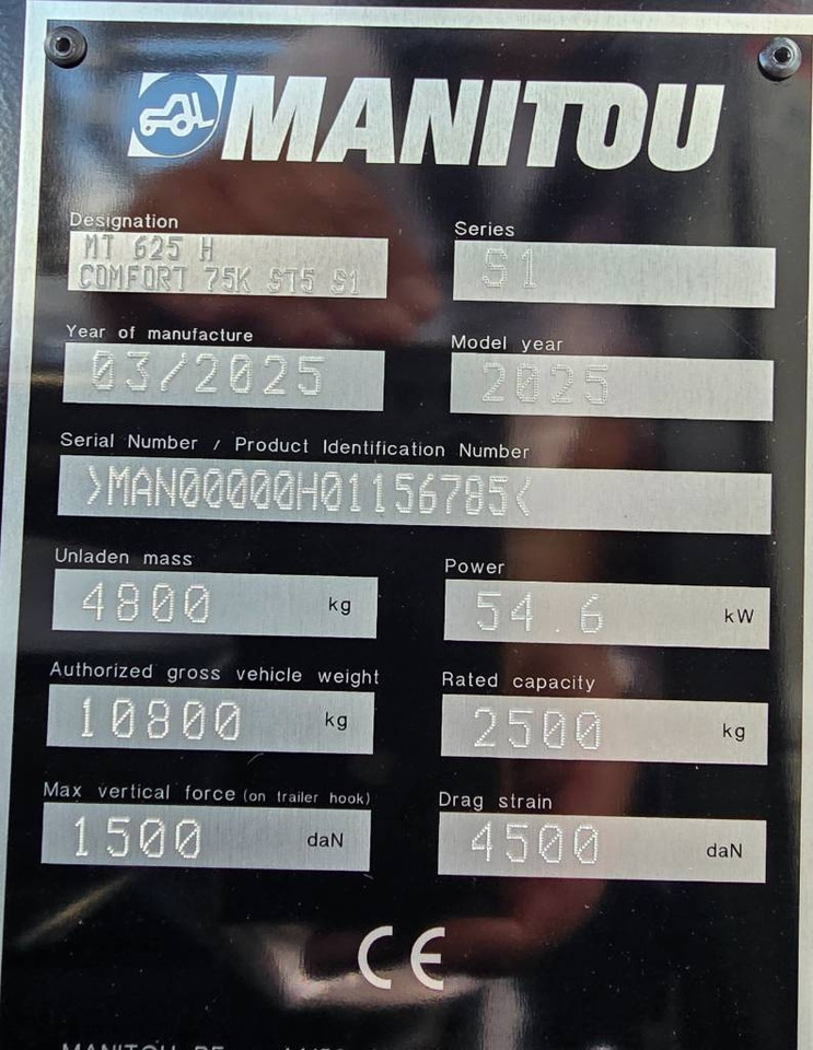 Nový Teleskopický manipulátor Manitou MT 625 H AC NEW 2025: obrázek 12 Nový Teleskopický manipulátor Manitou MT 625 H AC NEW 2025: obrázek 12