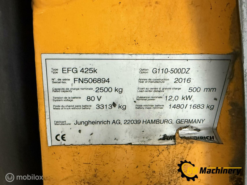 Vysokozdvižný vozík Jungheinrich EFG 425 K: obrázek 5