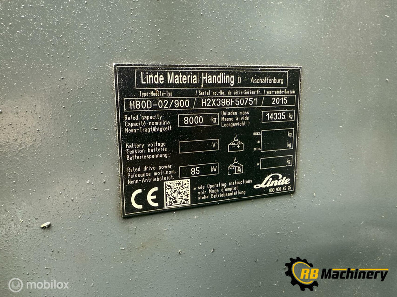 Linde H80-02/900 - Vysokozdvižný vozík: obrázek 4 Linde H80-02/900 - Vysokozdvižný vozík: obrázek 4