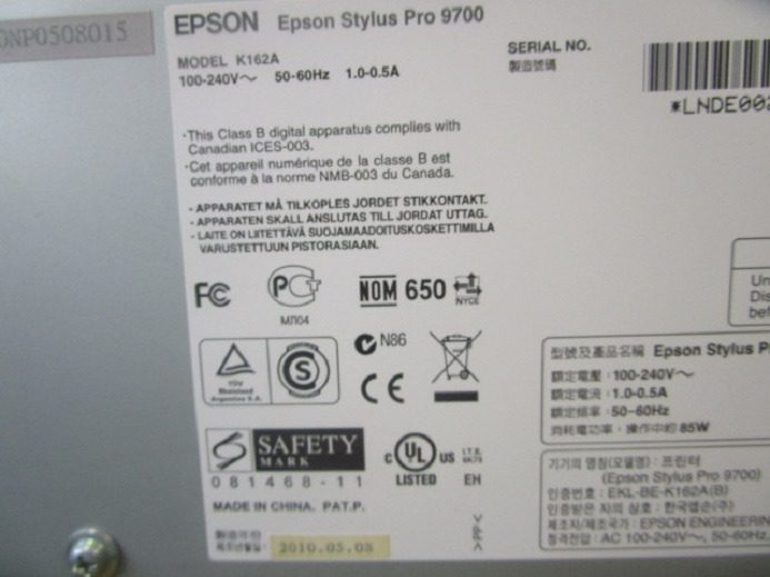 Digitální tiskový stroj EPSON STYLUS PRO 9700: obrázek 7