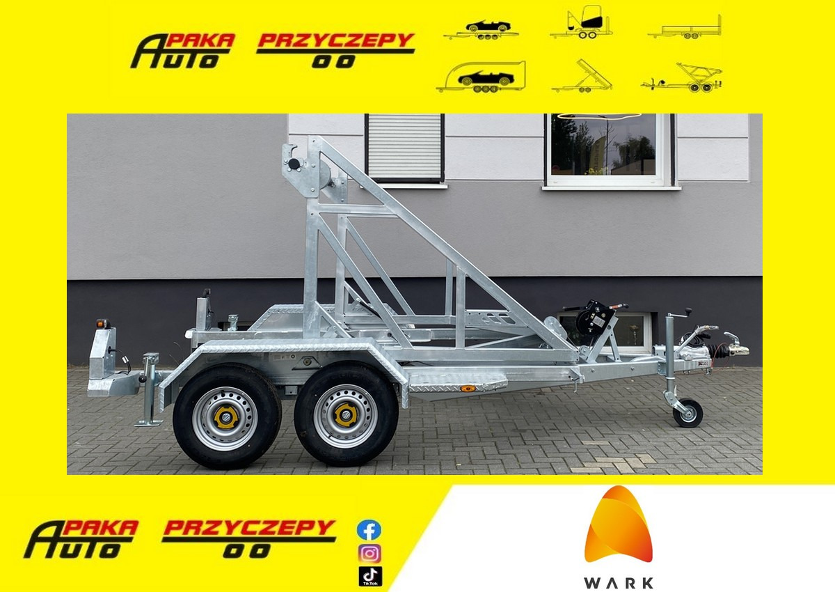 PRZYCZEPA WARK KABLOWA POD BĘBEN KABLOWY DMC 2700KG / WARK Cable Trailer for Cable Drum DMC 2700KG - Kabelový přívěs: obrázek 1 PRZYCZEPA WARK KABLOWA POD BĘBEN KABLOWY DMC 2700KG / WARK Cable Trailer for Cable Drum DMC 2700KG - Kabelový přívěs: obrázek 1
