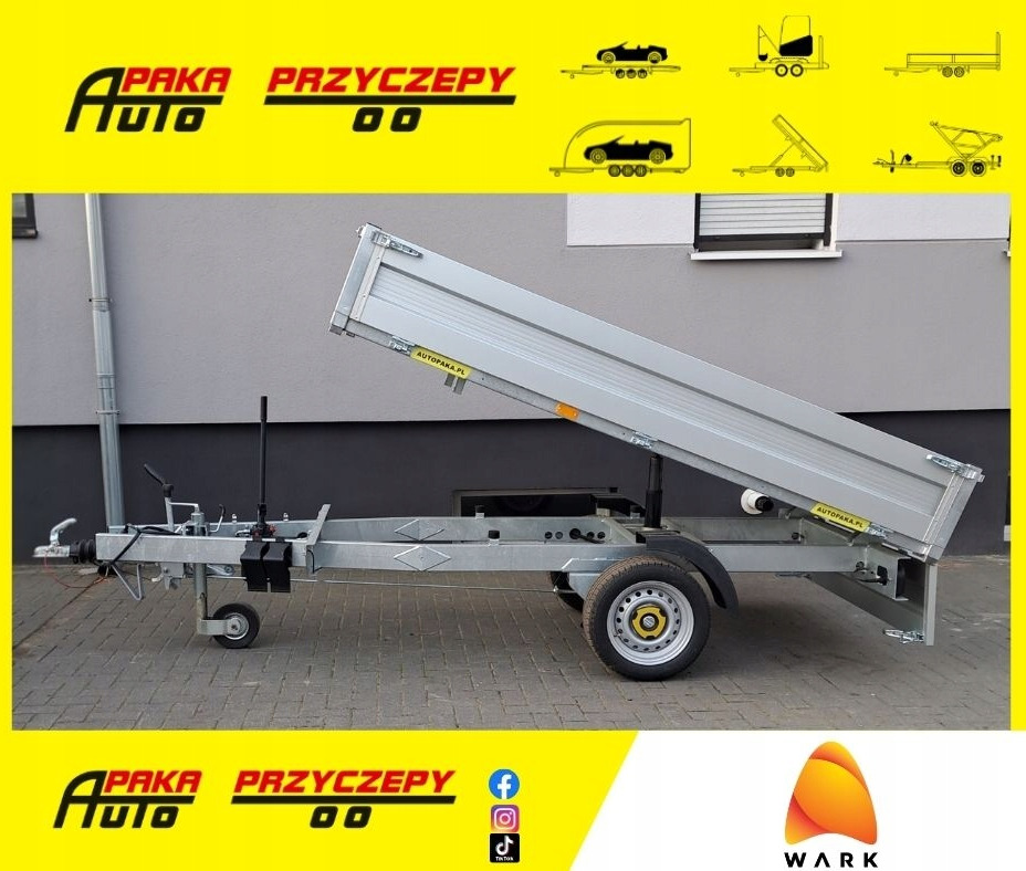 Przyczepa WARK wywrotka DMC 1500 kg 1-wywrot / WARK tipper trailer GVW 1500 kg 1-way tipper - Sklápěcí přívěs: obrázek 1 Przyczepa WARK wywrotka DMC 1500 kg 1-wywrot / WARK tipper trailer GVW 1500 kg 1-way tipper - Sklápěcí přívěs: obrázek 1