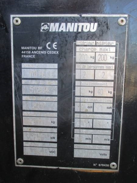 Kloubová plošina Manitou 170 AETJ: obrázek 15