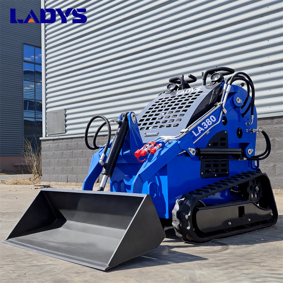LADYS LA380 Mini Skid Steer Loader Compact Track Diesel Cheap Mini Skid Steer Loader For Sale With Mini Skid Steer Attachments 4 In 1 Bucket - Smykový nakladač: obrázek 1 LADYS LA380 Mini Skid Steer Loader Compact Track Diesel Cheap Mini Skid Steer Loader For Sale With Mini Skid Steer Attachments 4 In 1 Bucket - Smykový nakladač: obrázek 1