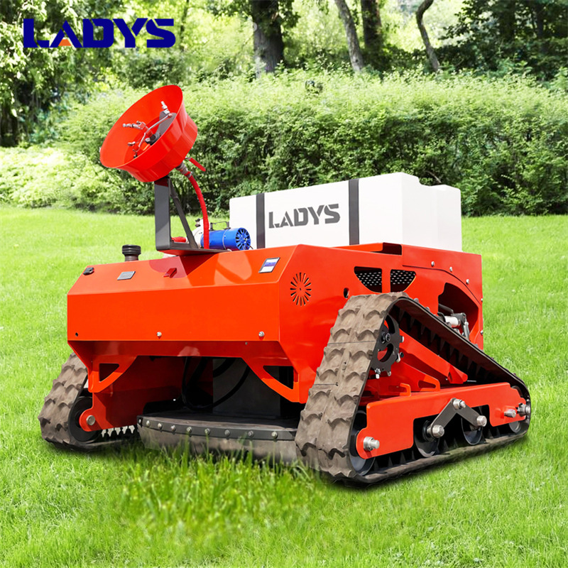 LADYS LD1000 Multi-function remote control lawn mower Track crawler gasoline gas All-terrain Agricultural Sprayers Pesticide spraying lawn mower for sale - Sekačka na trávu: obrázek 1 LADYS LD1000 Multi-function remote control lawn mower Track crawler gasoline gas All-terrain Agricultural Sprayers Pesticide spraying lawn mower for sale - Sekačka na trávu: obrázek 1