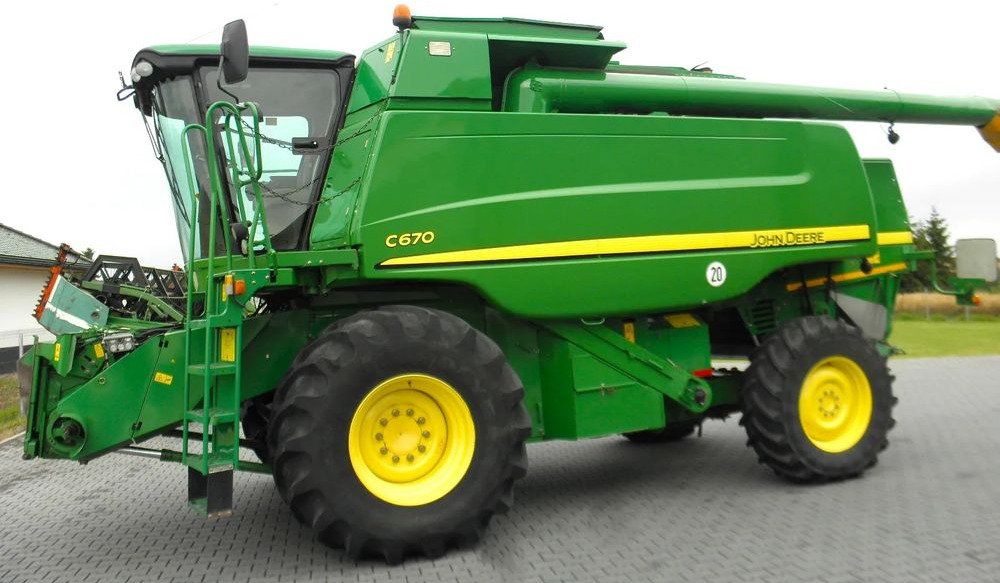 John Deere C 670 2008 Rok, heder 7,6m, 1900 mtg, Nie Malowany, Stan Idealny - Sklízecí mlátička: obrázek 3 John Deere C 670 2008 Rok, heder 7,6m, 1900 mtg, Nie Malowany, Stan Idealny - Sklízecí mlátička: obrázek 3