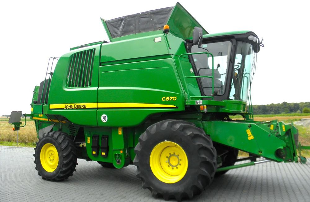 John Deere C 670 2008 Rok, heder 7,6m, 1900 mtg, Nie Malowany, Stan Idealny - Sklízecí mlátička: obrázek 4 John Deere C 670 2008 Rok, heder 7,6m, 1900 mtg, Nie Malowany, Stan Idealny - Sklízecí mlátička: obrázek 4