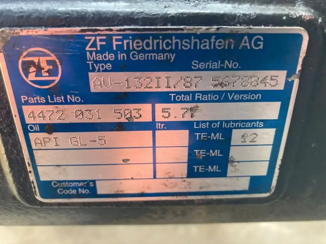 ZF Hinterachse ZF AV 132II/87 4472031503 5,77 Setra Mercedes Citaro AV 132/87 II - Zadní náprava pro Autobus: obrázek 3 ZF Hinterachse ZF AV 132II/87 4472031503 5,77 Setra Mercedes Citaro AV 132/87 II - Zadní náprava pro Autobus: obrázek 3