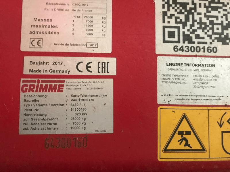 GRIMME VARITRON 470 - Bramborový kombajn: obrázek 5 GRIMME VARITRON 470 - Bramborový kombajn: obrázek 5