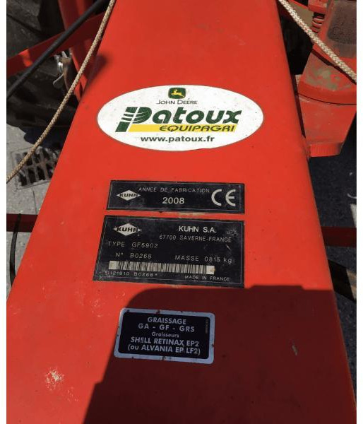 KUHN GF5902 - Obraceč/ Shrnovač: obrázek 3 KUHN GF5902 - Obraceč/ Shrnovač: obrázek 3