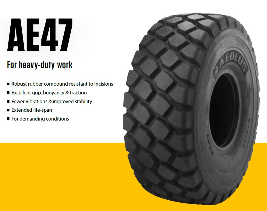 AEOLUS AE47 29,5R25 TL L4/E4 ** – for Loaders & ATD Dump Truck - Pneumatiky a ráfky pro Kolový nakladač: obrázek 1 AEOLUS AE47 29,5R25 TL L4/E4 ** – for Loaders & ATD Dump Truck - Pneumatiky a ráfky pro Kolový nakladač: obrázek 1