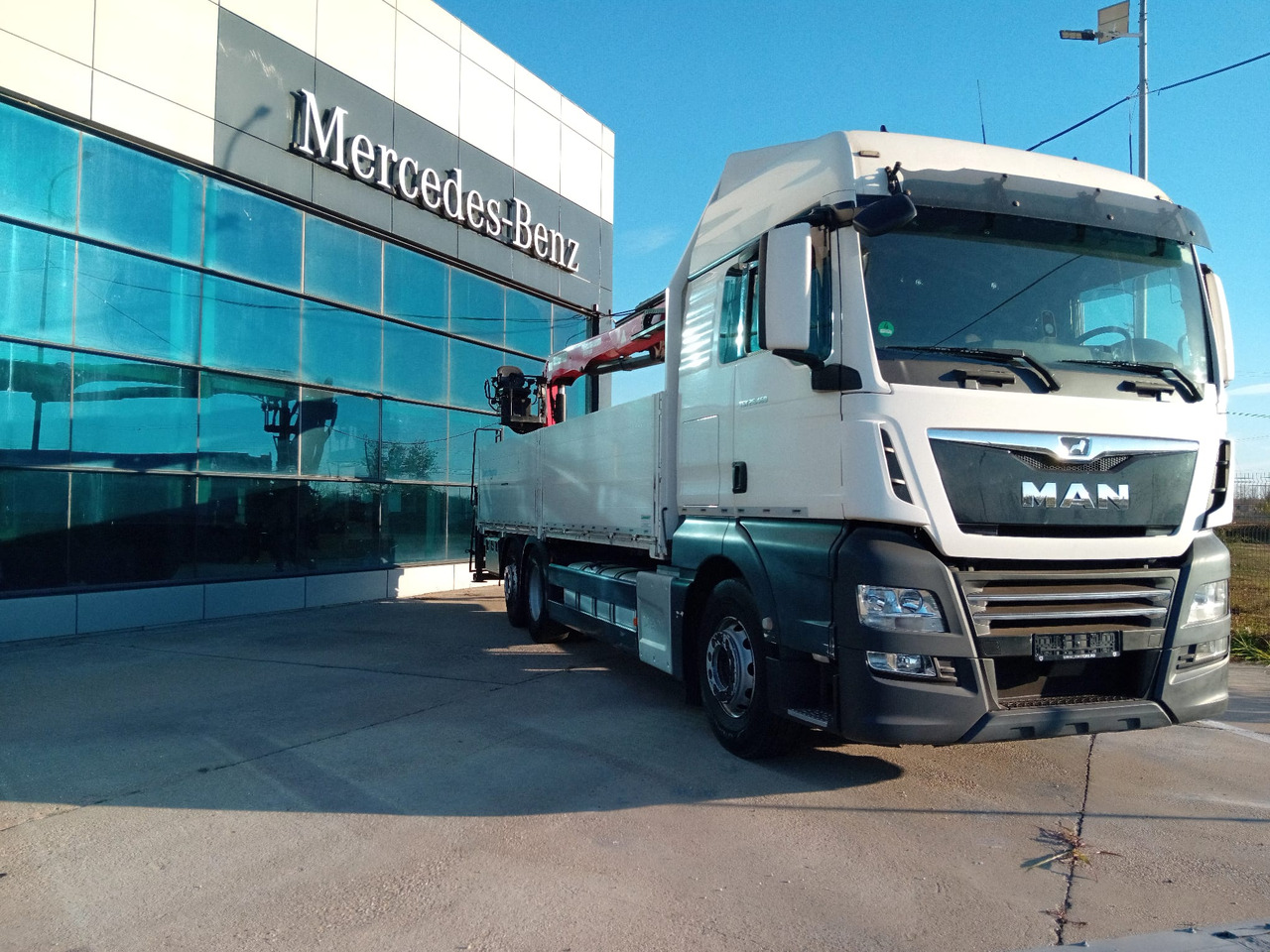MAN TGX 26.460 6×2, Palfinger Crane PK 18001L - Nákladní automobil valníkový/ Plošinový, Auto s hydraulickou rukou: obrázek 1 MAN TGX 26.460 6×2, Palfinger Crane PK 18001L - Nákladní automobil valníkový/ Plošinový, Auto s hydraulickou rukou: obrázek 1