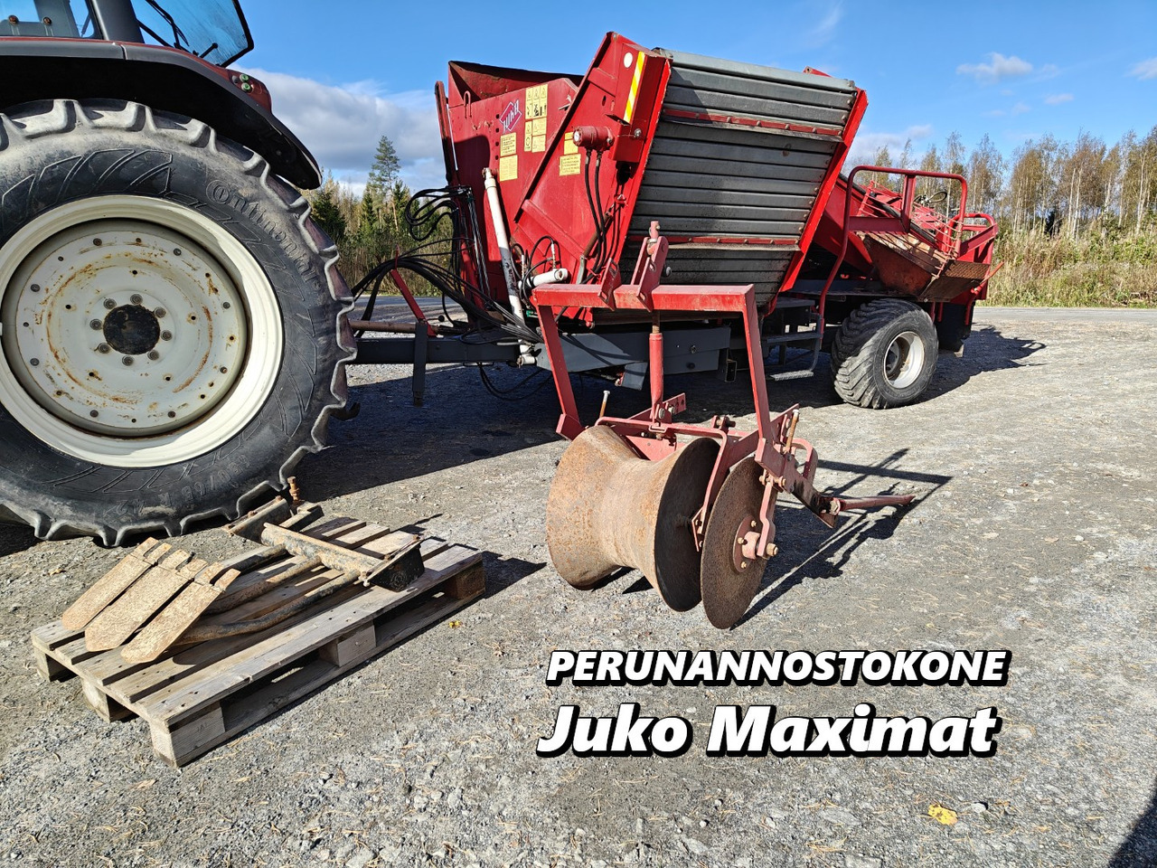 Juko Maximat perunan tai sipulin nostokone Katso video! - Bramborový kombajn: obrázek 1 Juko Maximat perunan tai sipulin nostokone Katso video! - Bramborový kombajn: obrázek 1