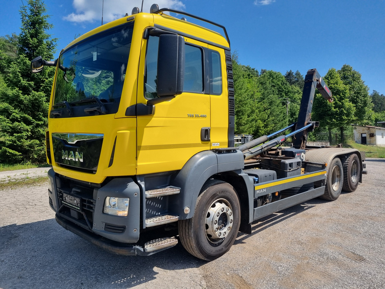 MAN TGS 33.480 6x4 ABROLLKIPPER HIAB Multilift 18 T - Hákový nosič kontejnerů: obrázek 1 MAN TGS 33.480 6x4 ABROLLKIPPER HIAB Multilift 18 T - Hákový nosič kontejnerů: obrázek 1