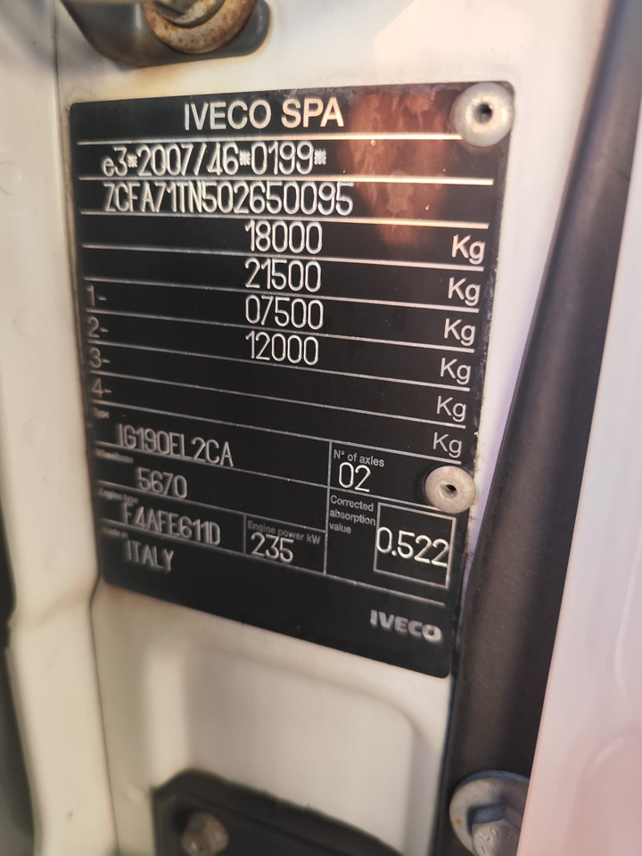 IVECO EUROCARGO 180-320 - Podvozek s kabinou: obrázek 2 IVECO EUROCARGO 180-320 - Podvozek s kabinou: obrázek 2