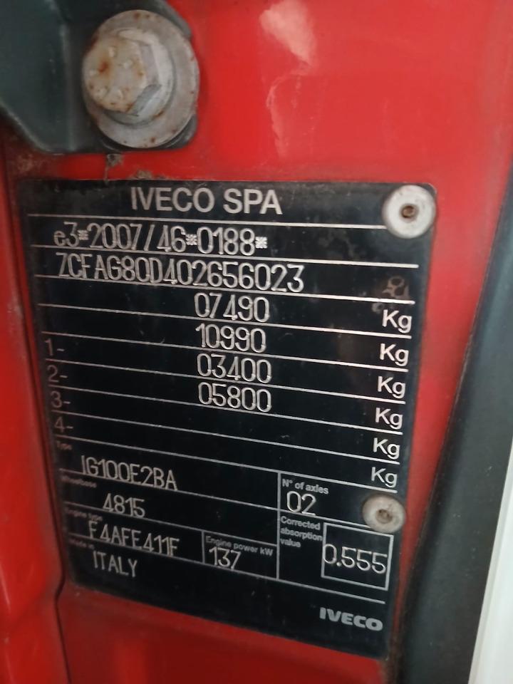 IVECO EUROCARGO 80-190 - Auto s hydraulickou rukou: obrázek 3 IVECO EUROCARGO 80-190 - Auto s hydraulickou rukou: obrázek 3