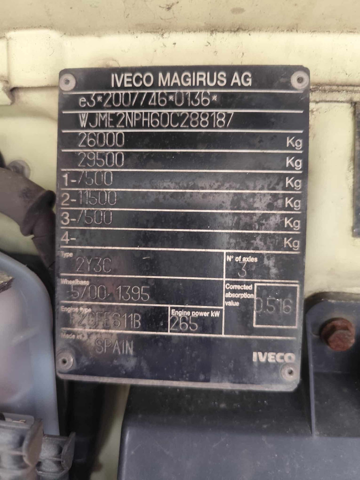 Nákladní automobil valníkový/ Plošinový, Auto s hydraulickou rukou IVECO STRALIS 260S36: obrázek 20