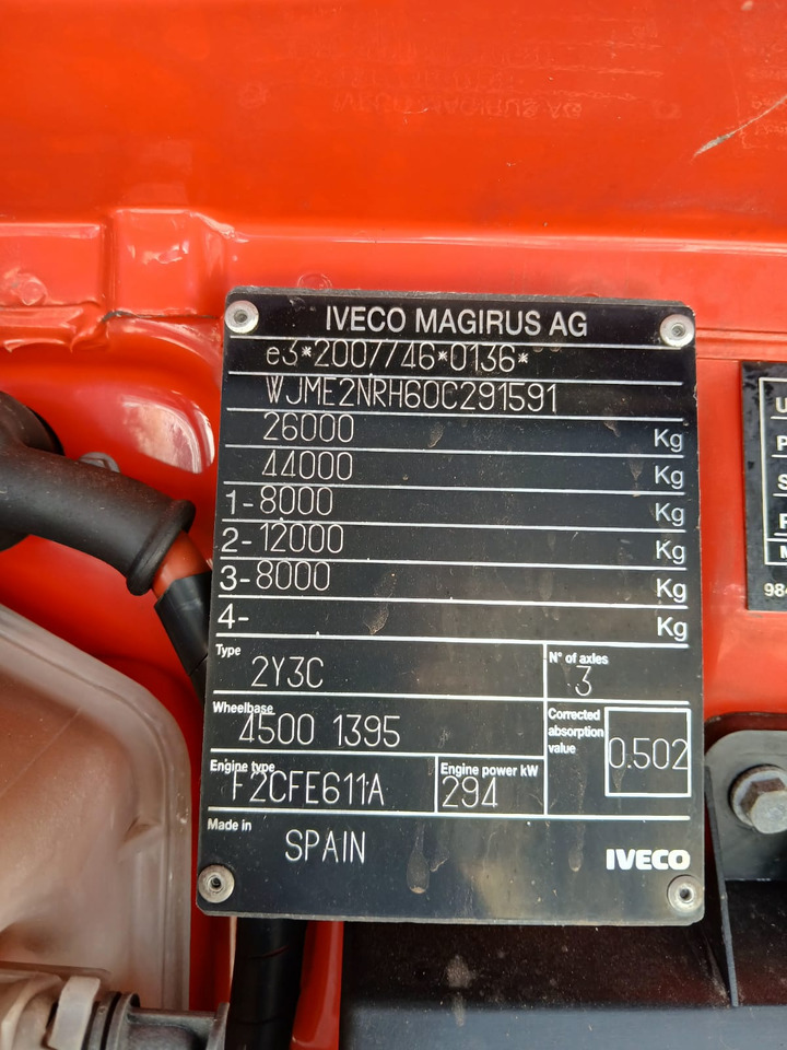 Nákladní automobil valníkový/ Plošinový IVECO STRALIS 260S40: obrázek 23